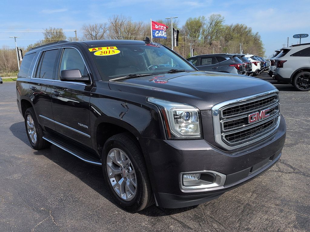 Gray (Iridium Metallic) 2015 GMC Yukon SLT 4WD SUV / Crossover Four-Wheel Drive 6-Speed Automatic Overdrive