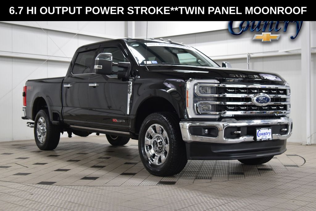 Black Metallic 2023 Ford F-250 Super Duty Pickup Truck Four-Wheel Drive Automatic