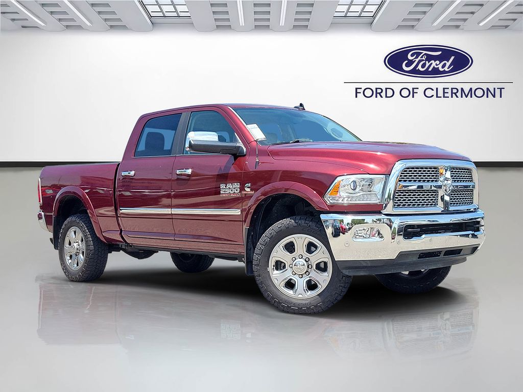 Flame Red Clearcoat 2016 RAM 2500 Laramie Crew Cab 4WD Pickup Truck Four-Wheel Drive 6-Speed Automatic