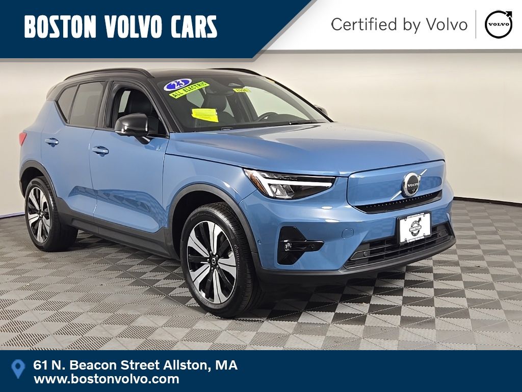 Fjord Blue Metallic 2023 Volvo XC40 Recharge SUV / Crossover All-Wheel Drive 1-Speed Automatic