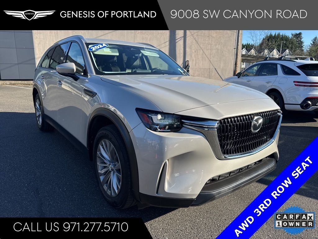 Gray (Platinum Quartz) 2024 Mazda CX-90 3.3 Turbo Preferred Plus AWD SUV / Crossover All-Wheel Drive 8-Speed Automatic