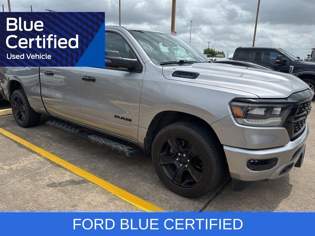 Billet Silver Metallic Clearcoat 2023 RAM 1500 Big Horn Crew Cab 4WD Pickup Truck Four-Wheel Drive 8-Speed Automatic