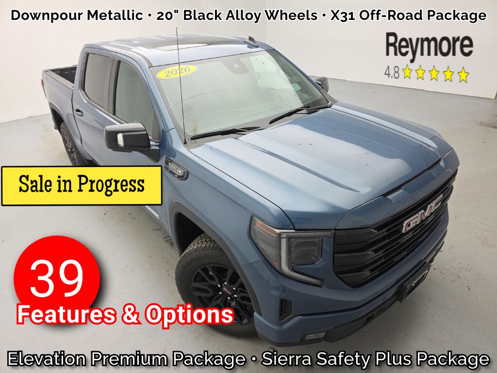 Blue 2026 GMC Sierra 1500 Pickup Truck Four-Wheel Drive Automatic