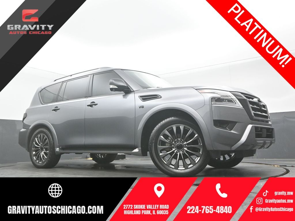 Gray (Gun Metallic) 2021 Nissan Armada SUV / Crossover Four-Wheel Drive 7-Speed Automatic
