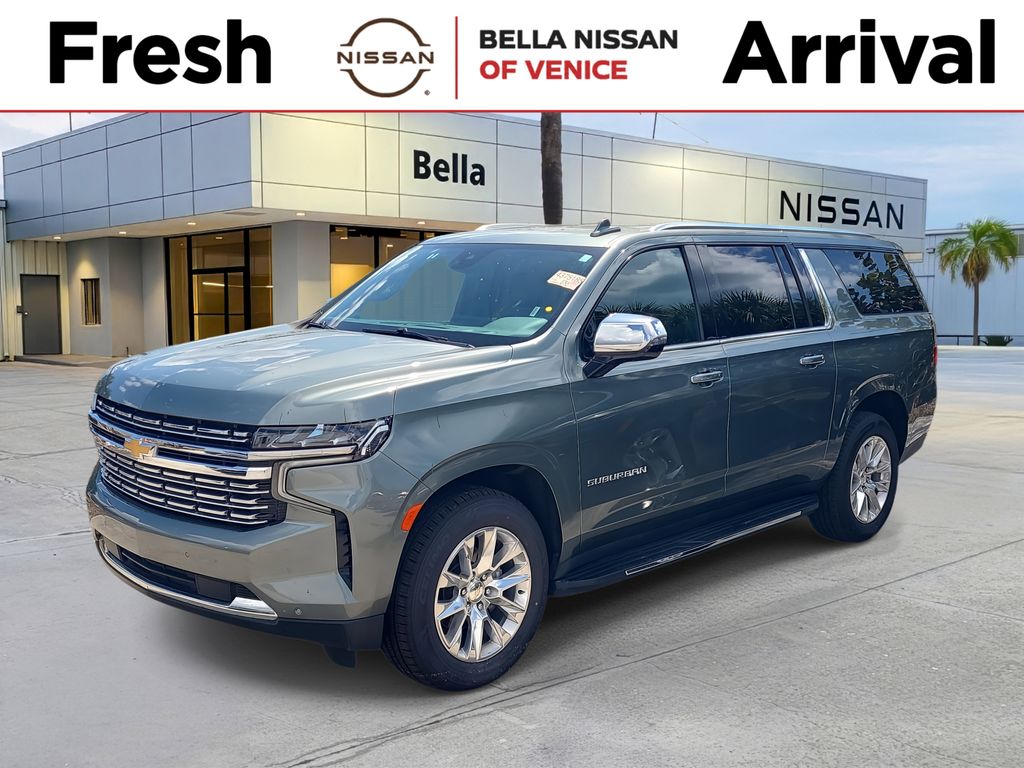 Silver Sage Metallic 2023 Chevrolet Suburban Premier RWD SUV / Crossover 4X2