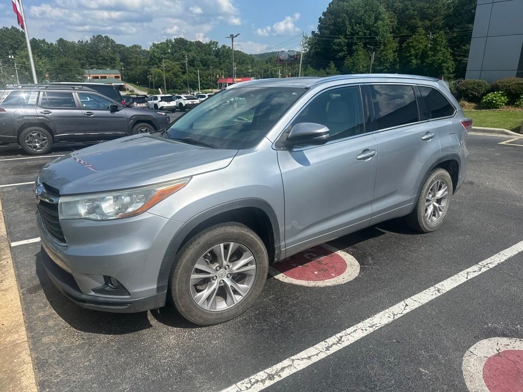 Silver Sky Metallic 2015 Toyota Highlander XLE SUV / Crossover Front-Wheel Drive 6-Speed Automatic Overdrive