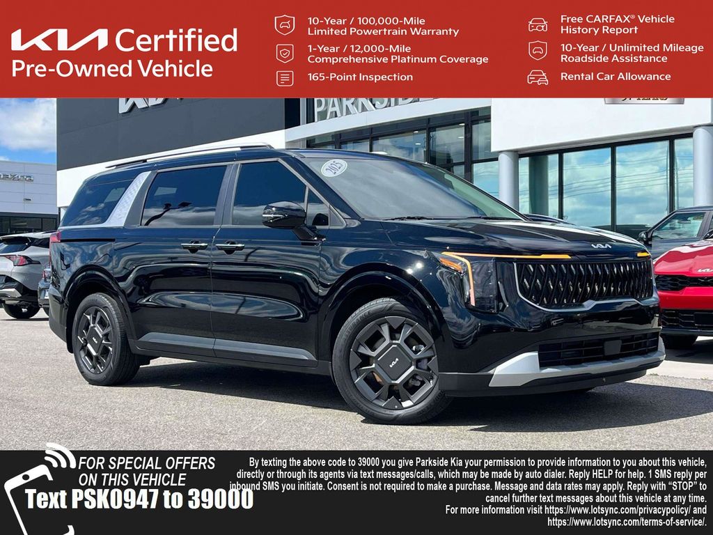 Aurora Black Pearl 2025 Kia Carnival Hybrid EX FWD Minivan Front-Wheel Drive 6-Speed Automatic