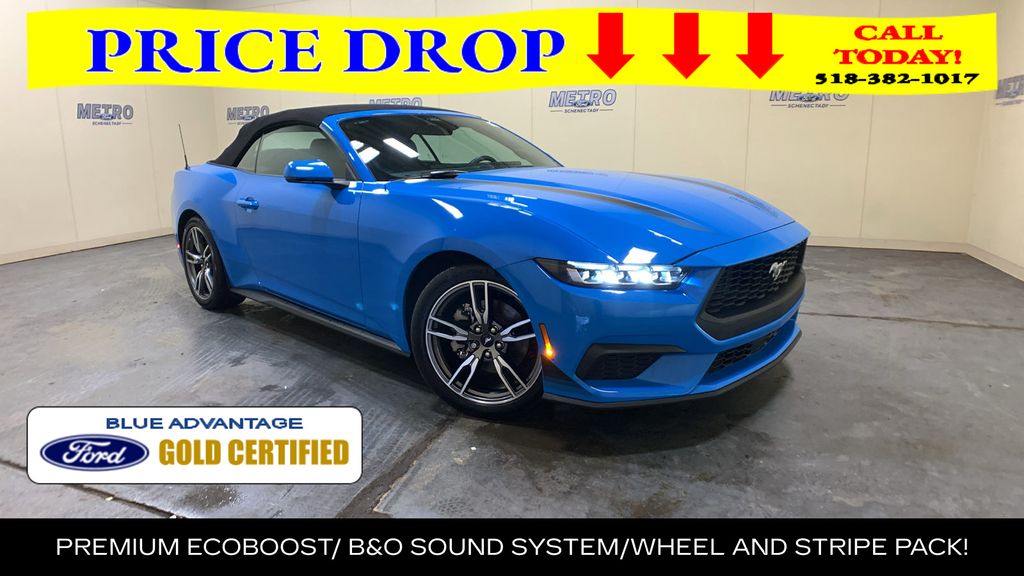 Grabber Blue Metallic 2025 Ford Mustang Convertible Rear-Wheel Drive Automatic