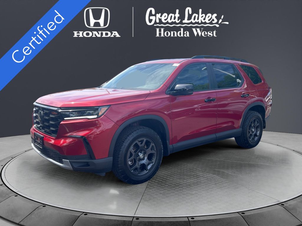 Radiant Red Metallic II 2025 Honda Pilot SUV / Crossover All-Wheel Drive Automatic