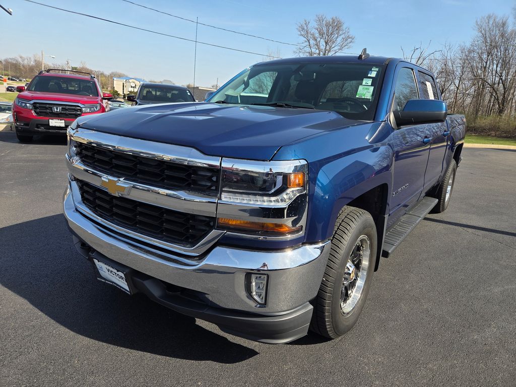 Deep Ocean Blue Metallic 2016 Chevrolet Silverado 1500 LT Crew Cab 4WD Pickup Truck Four-Wheel Drive 6-Speed Automatic Overdrive