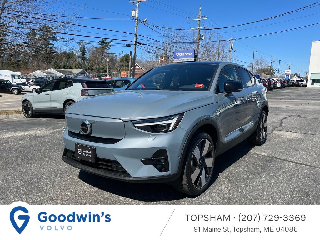 Gray 2023 Volvo C40 Recharge Twin Ultimate eAWD SUV / Crossover All-Wheel Drive 1-Speed Automatic