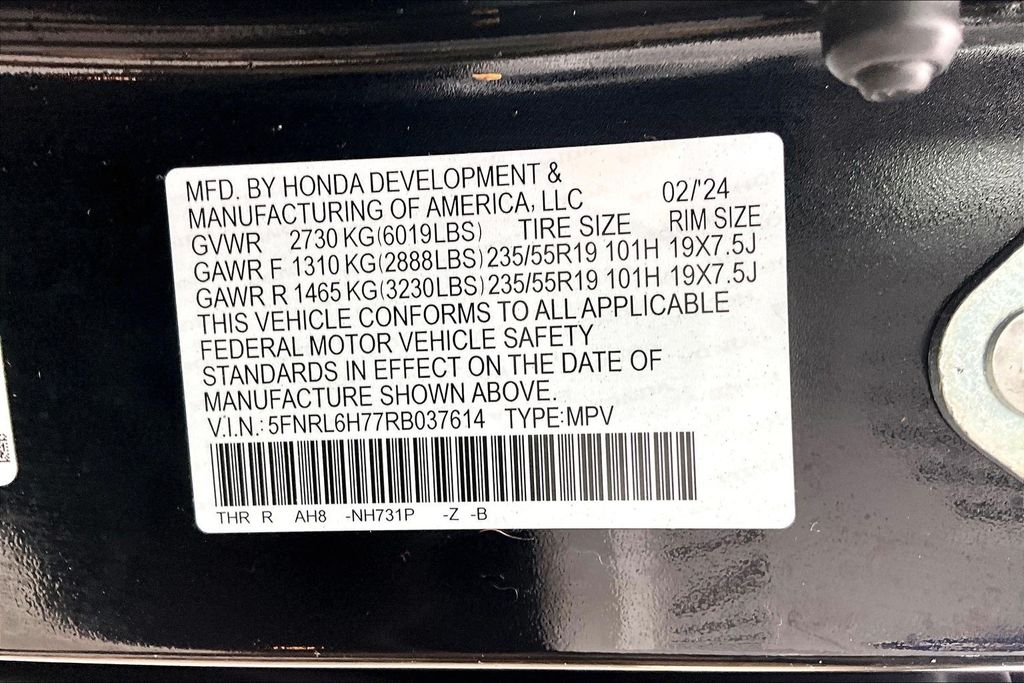 Used 2024 Honda Odyssey Van