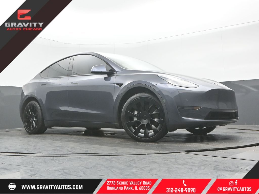 Midnight Silver Metallic 2021 Tesla Model Y Long Range AWD SUV / Crossover All-Wheel Drive 1-Speed Automatic
