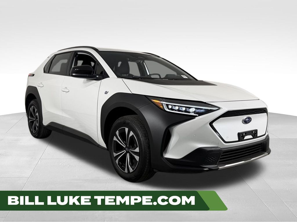 Cosmic White Pearl 2025 Subaru Solterra Premium AWD SUV / Crossover All-Wheel Drive 1-Speed Automatic