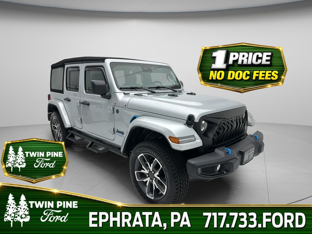 Silver Zynith Clearcoat 2024 Jeep Wrangler 4xe SUV / Crossover Four-Wheel Drive 8-Speed Automatic