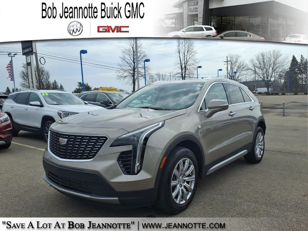 Latte Metallic 2023 Cadillac XT4 Premium Luxury AWD SUV / Crossover Four-Wheel Drive 9-Speed Automatic