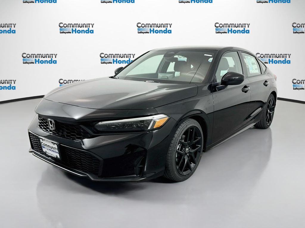 Crystal Black Pearl 2026 Honda Civic Hatchback Hatchback Front-Wheel Drive Continuously Variable Transmission