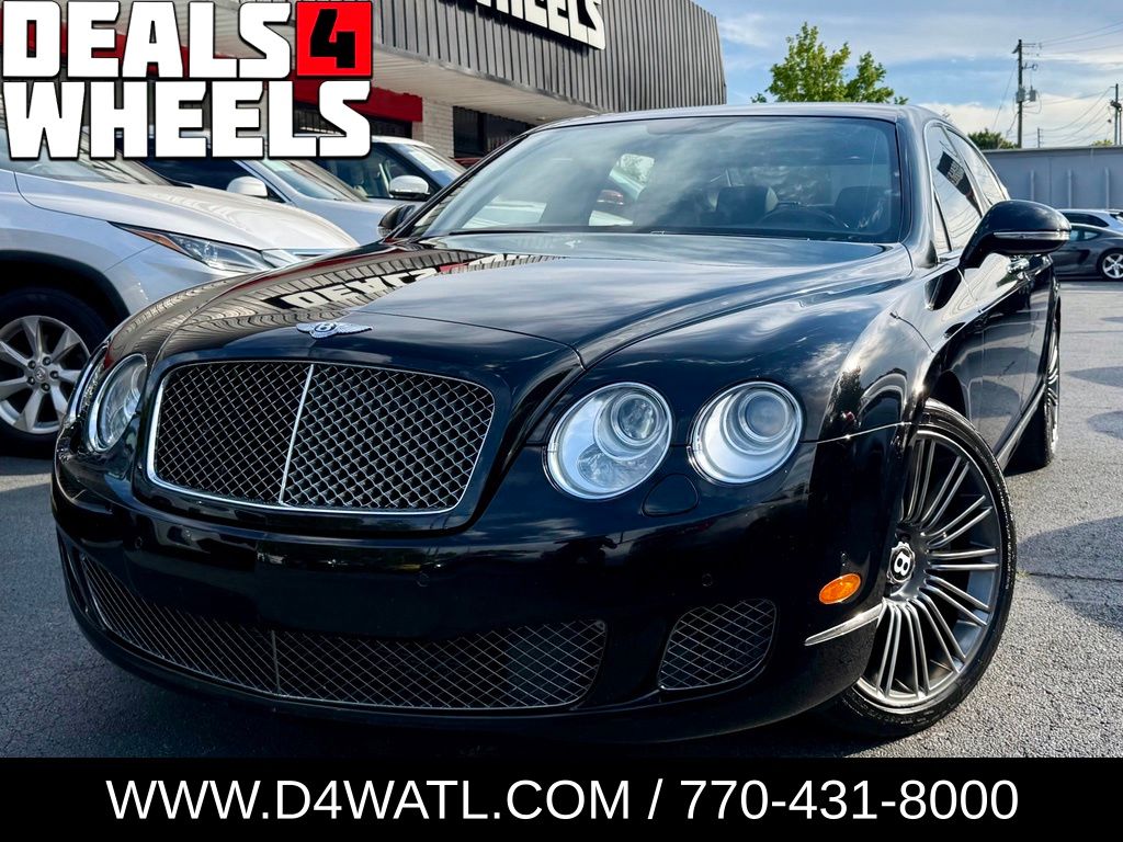 Black 2012 Bentley Continental Flying Spur Sedan 6-Speed Automatic