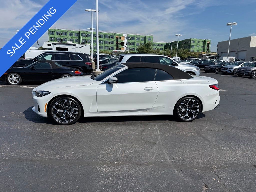 Mineral White Metallic 2025 BMW 4 Series Convertible All-Wheel Drive 8-Speed Automatic