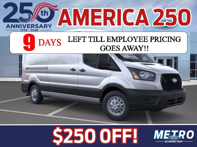 Ingot Silver Metallic 2026 Ford Transit Cargo Van All-Wheel Drive 