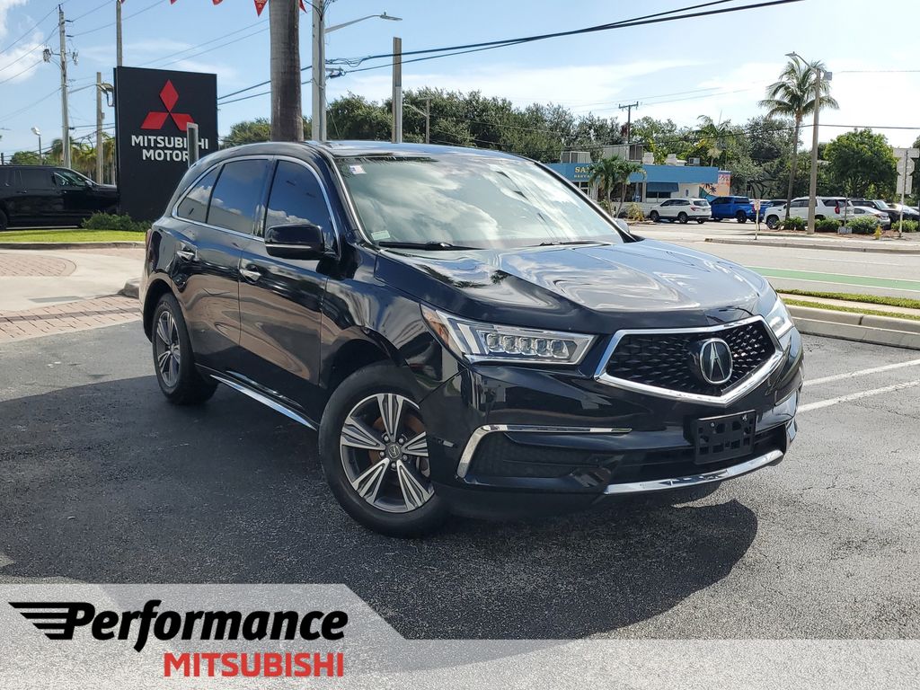 Black 2019 Acura MDX SUV / Crossover All-Wheel Drive 9-Speed Automatic
