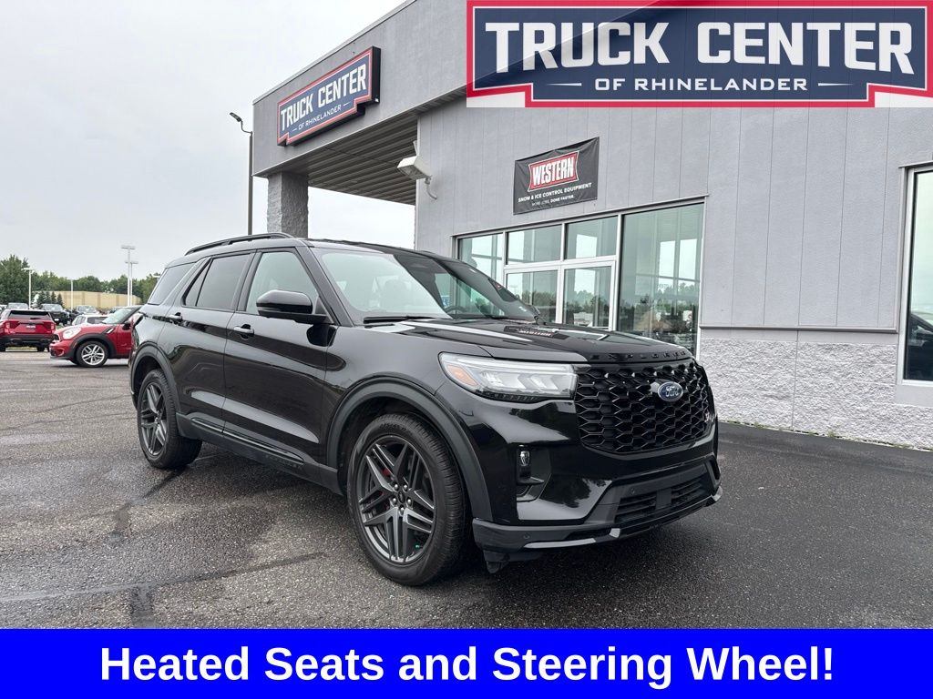 Black Metallic 2025 Ford Explorer SUV / Crossover All-Wheel Drive Automatic