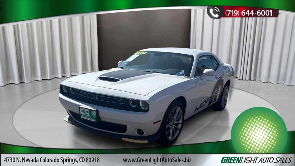 White Knuckle Clearcoat 2022 Dodge Challenger Coupe All-Wheel Drive 8-Speed Automatic