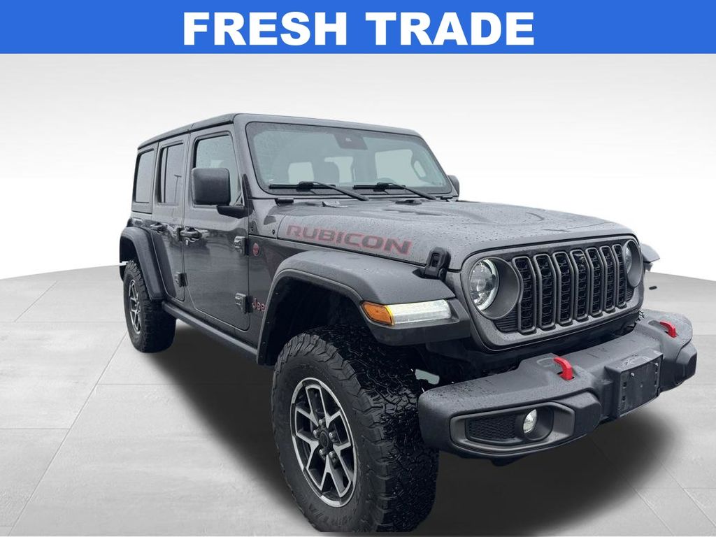 Gray (Granite Crystal Metallic Clearcoat) 2024 Jeep Wrangler Rubicon 4-Door 4WD SUV / Crossover Four-Wheel Drive 8-Speed Automatic