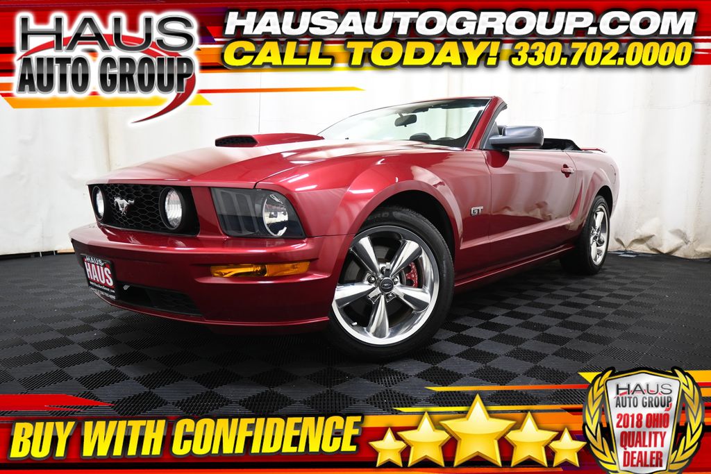 Redfire Clearcoat Metallic 2007 Ford Mustang GT Premium Convertible RWD Convertible Rear-Wheel Drive 5-Speed Automatic