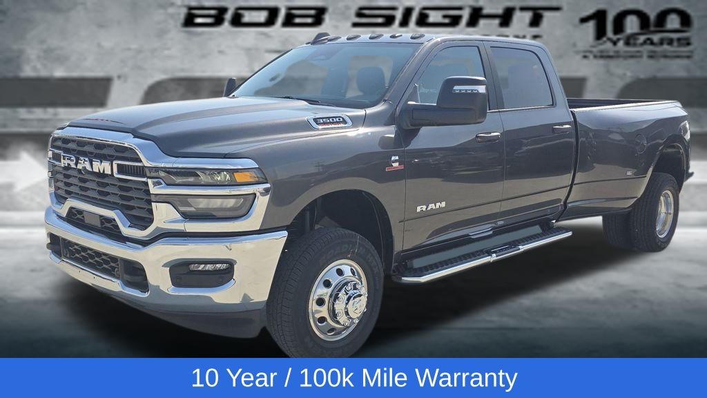 Gray (Granite Crystal Metallic Clearcoat) 2026 RAM 3500 Big Horn Crew Cab LB DRW 4WD Pickup Truck Four-Wheel Drive 8-Speed Automatic