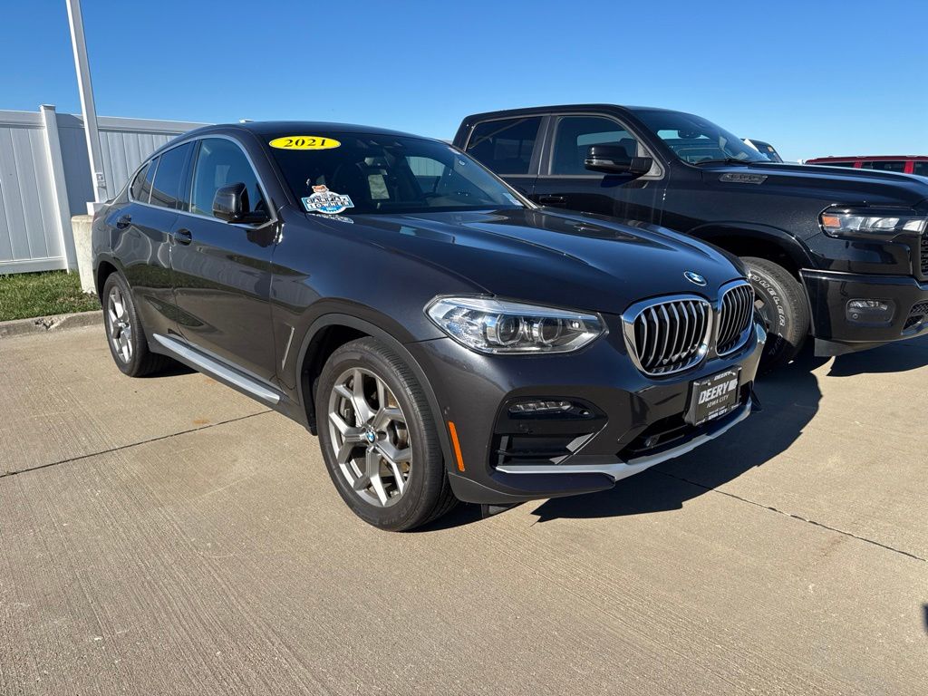 Gray (Dark Graphite Metallic) 2021 BMW X4 xDrive30i AWD SUV / Crossover All-Wheel Drive 8-Speed Automatic