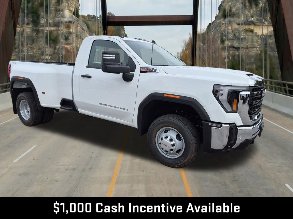 Summit White 2026 GMC Sierra 3500HD Pro Regular Cab LB 4WD Pickup Truck Four-Wheel Drive Automatic