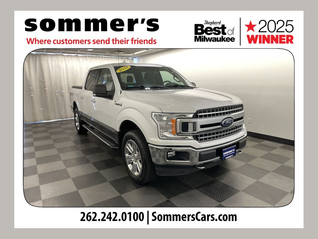 White 2018 Ford F-150 Pickup Truck Four-Wheel Drive Automatic
