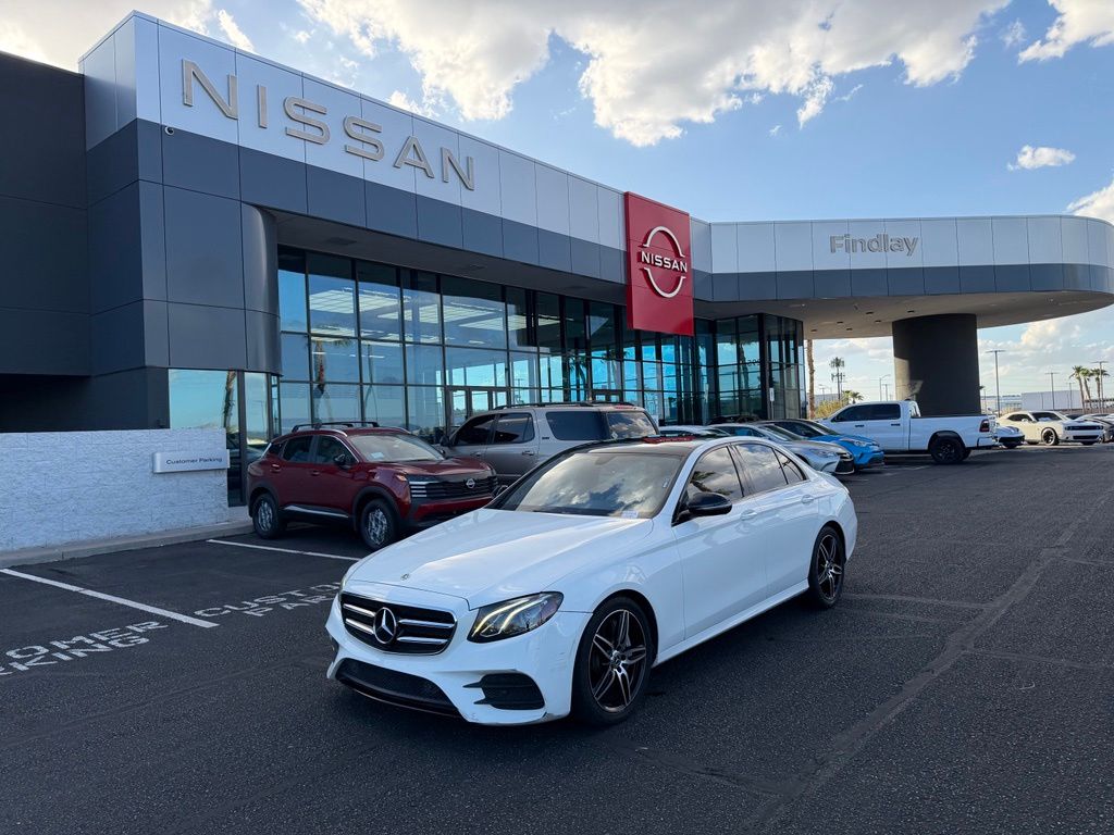 Polar White 2019 Mercedes-Benz E-Class Sedan Rear-Wheel Drive 9-Speed Automatic