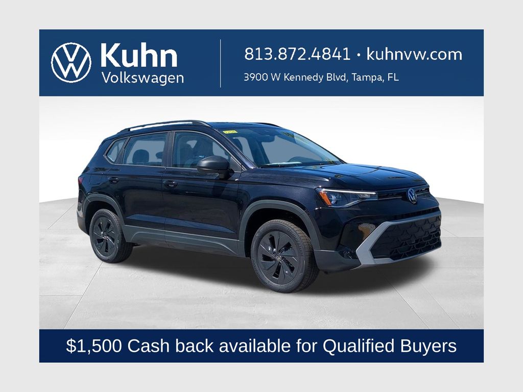 Deep Black Pearl 2026 Volkswagen Taos SUV / Crossover Front-Wheel Drive 8-Speed Automatic