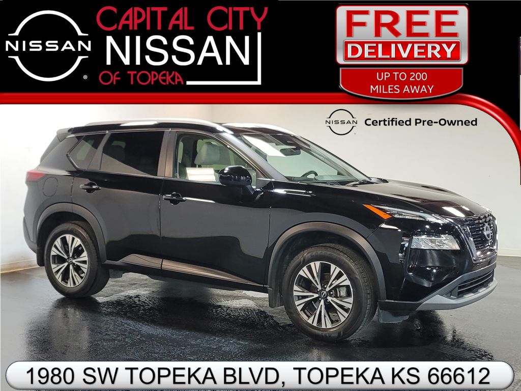 Super Black 2023 Nissan Rogue SUV / Crossover All-Wheel Drive Continuously Variable Transmission