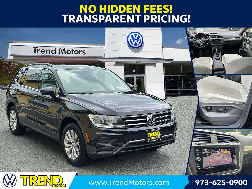 Deep Black 2019 Volkswagen Tiguan SUV / Crossover All-Wheel Drive 8-Speed Automatic