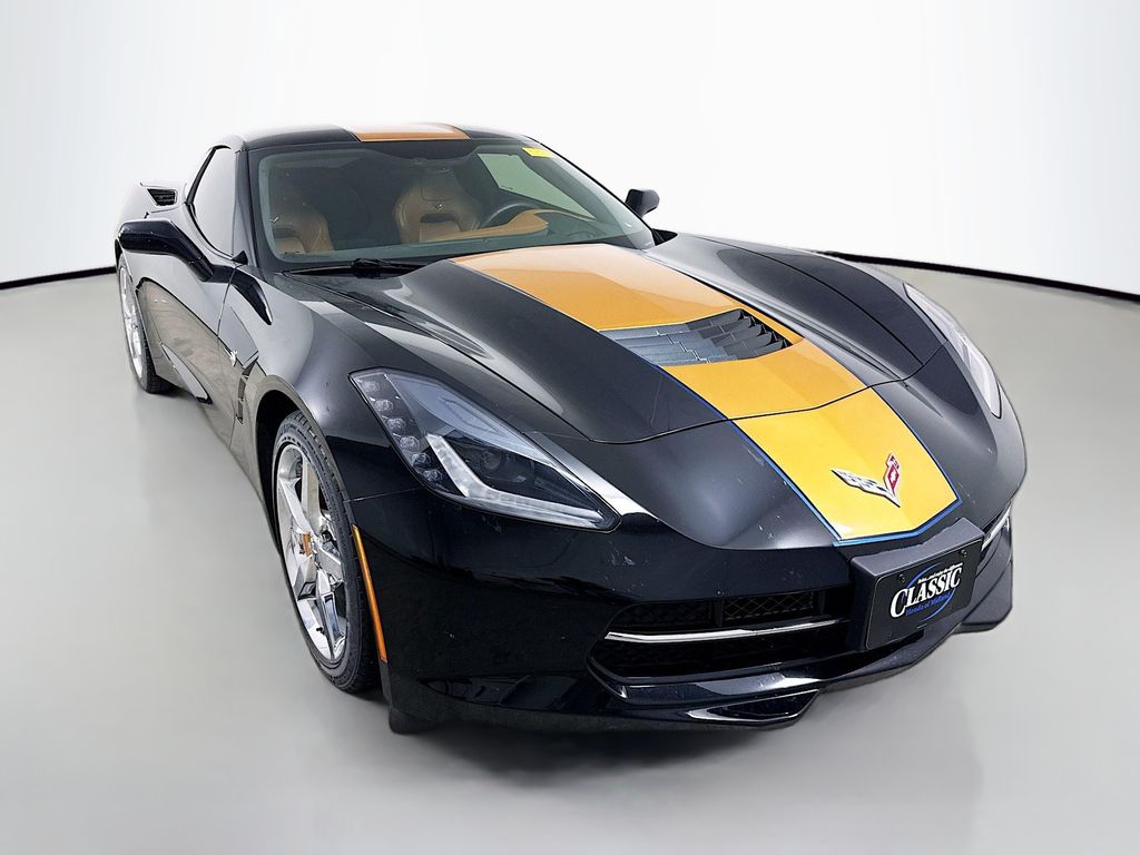 Black 2015 Chevrolet Corvette Stingray 3LT Coupe RWD Coupe Rear-Wheel Drive 7-Speed Manual