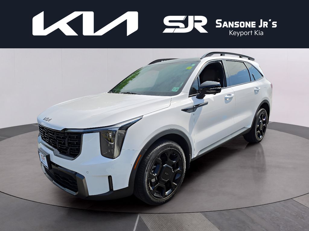 Glacial White Pearl 2025 Kia Sorento SUV / Crossover All-Wheel Drive 8-Speed Dual Clutch