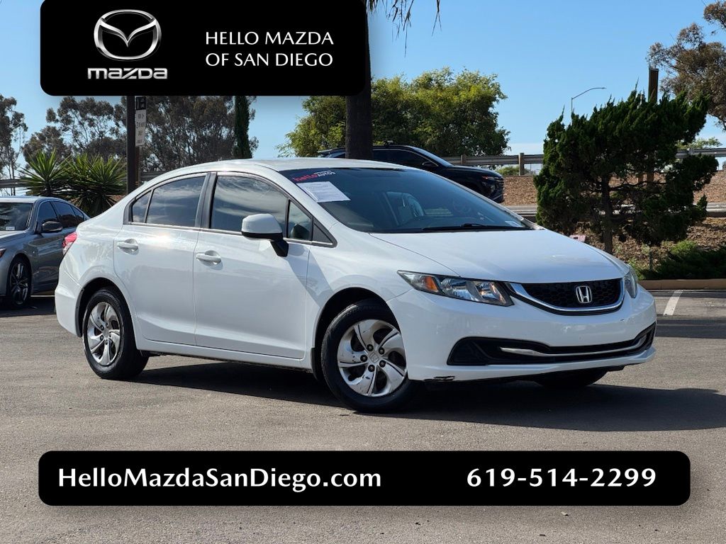 Taffeta White 2013 Honda Civic Sedan Front-Wheel Drive 5-Speed Automatic