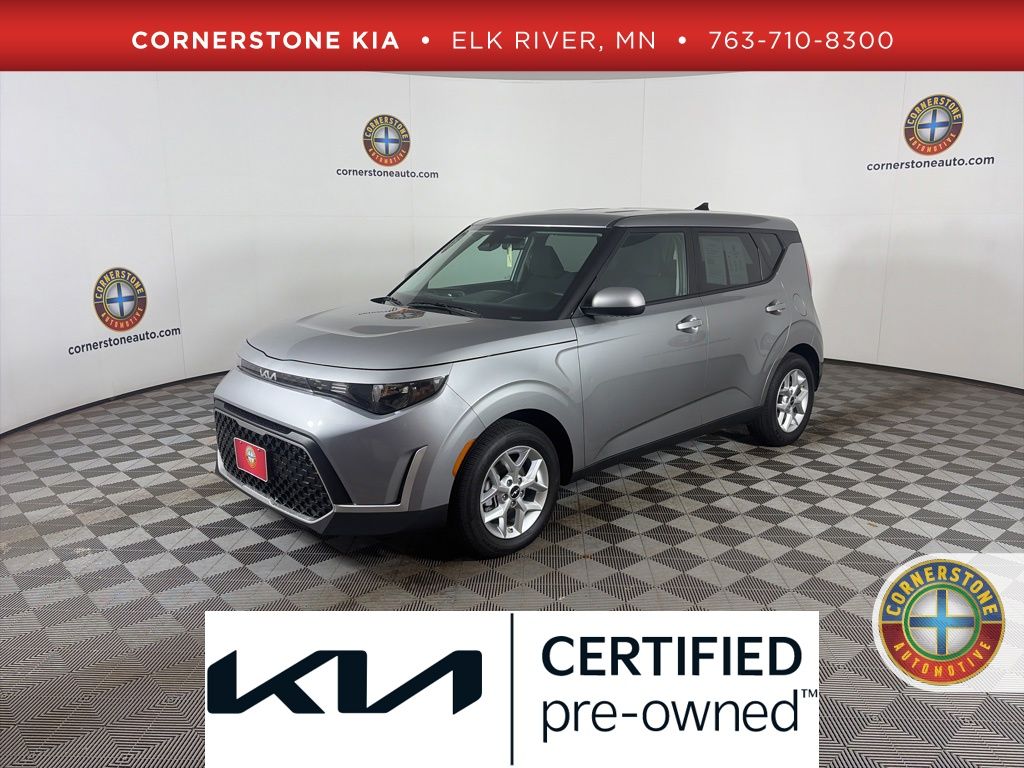 Steel Gray 2025 Kia Soul LX FWD SUV / Crossover Front-Wheel Drive Continuously Variable Transmission