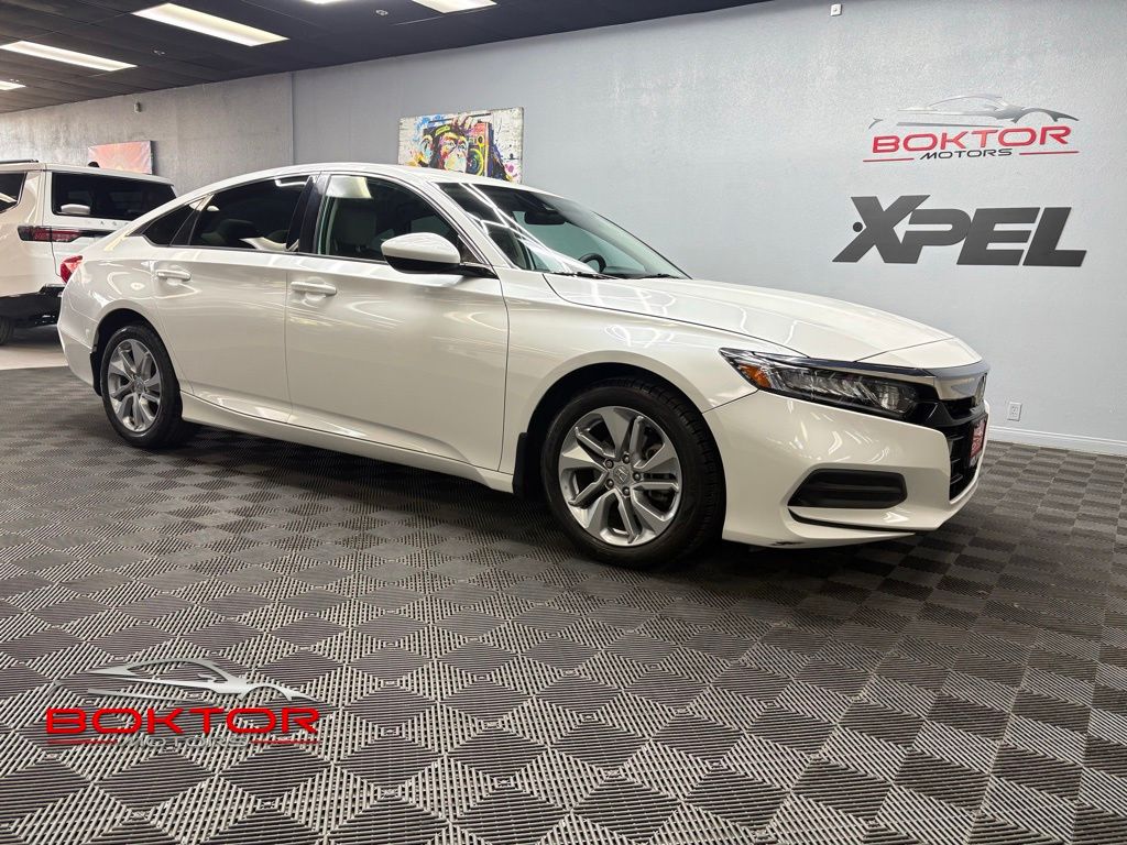 Platinum White Pearl 2020 Honda Accord Sedan Front-Wheel Drive Continuously Variable Transmission