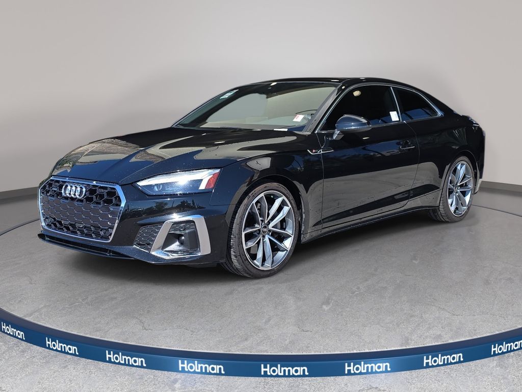 Black Metallic 2023 Audi A5 Coupe All-Wheel Drive 7-Speed Automatic