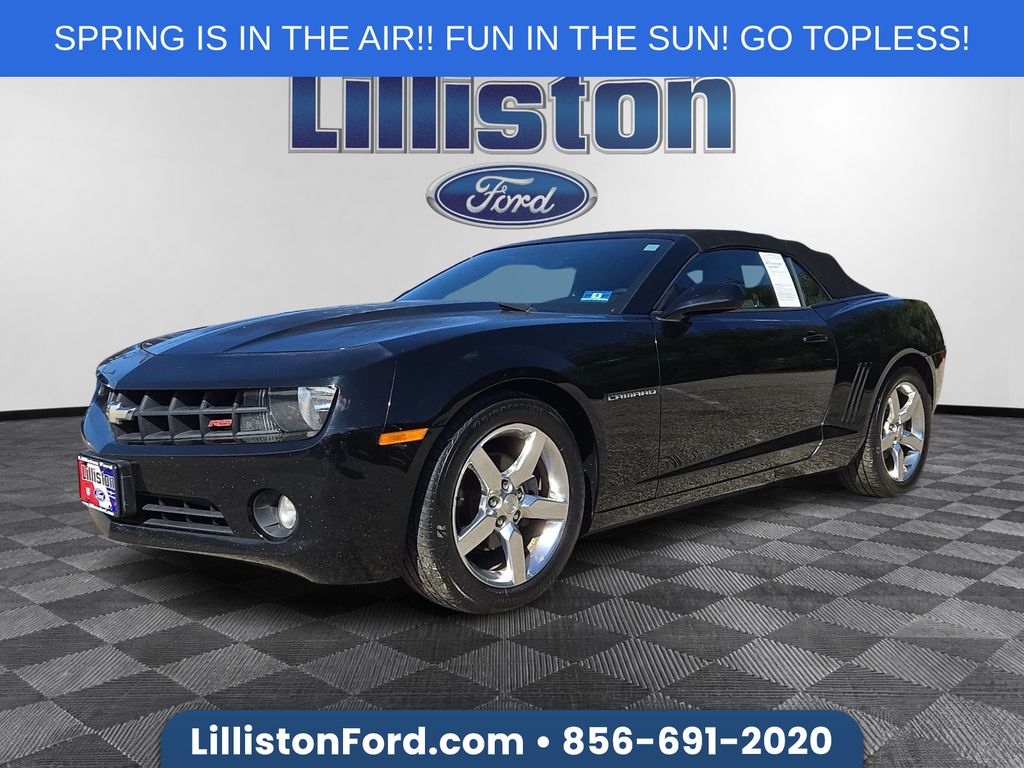 Black 2013 Chevrolet Camaro 1LT Convertible RWD Convertible Rear-Wheel Drive 6-Speed Automatic