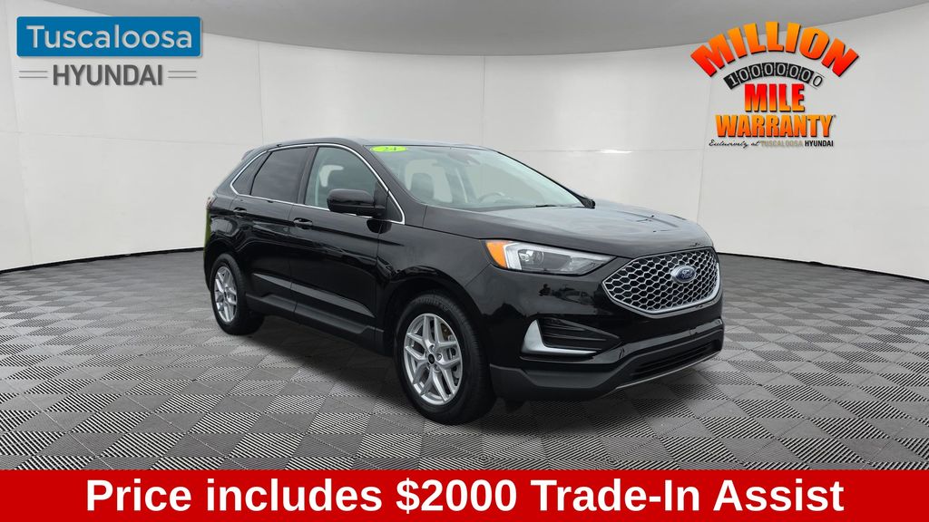Black Metallic 2024 Ford Edge SUV / Crossover All-Wheel Drive 8-Speed Automatic