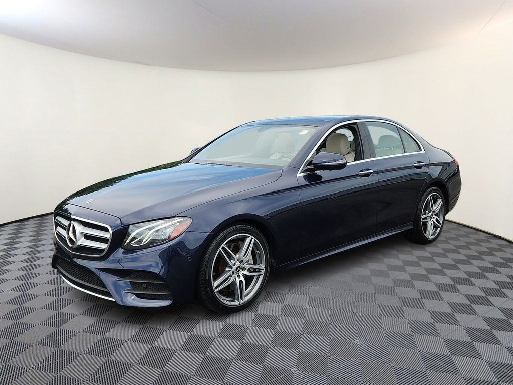 Blue 2020 Mercedes-Benz E-Class Sedan All-Wheel Drive 9-Speed Automatic