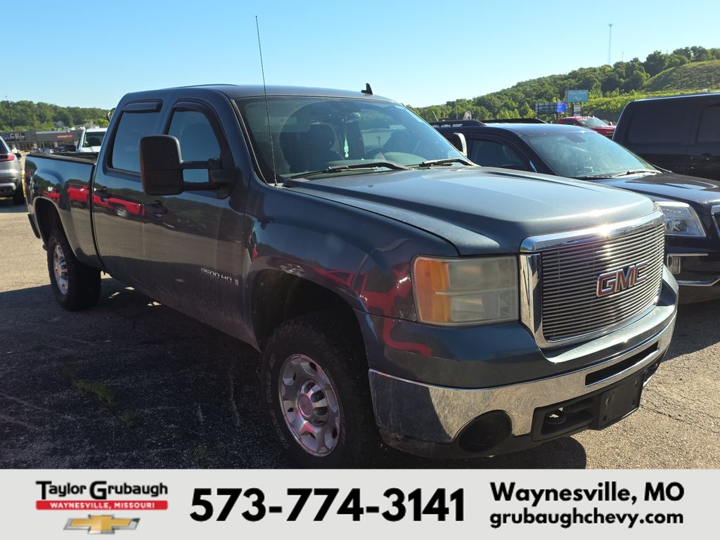 Stealth Gray Metallic 2009 GMC Sierra 2500HD Pickup Truck Four-Wheel Drive 6-Speed Automatic Overdrive