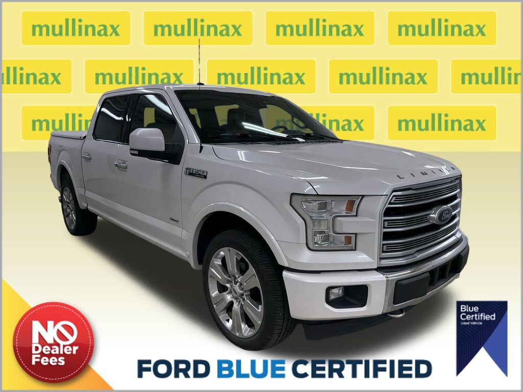 White Platinum Clearcoat Metallic 2017 Ford F-150 Pickup Truck Four-Wheel Drive Automatic