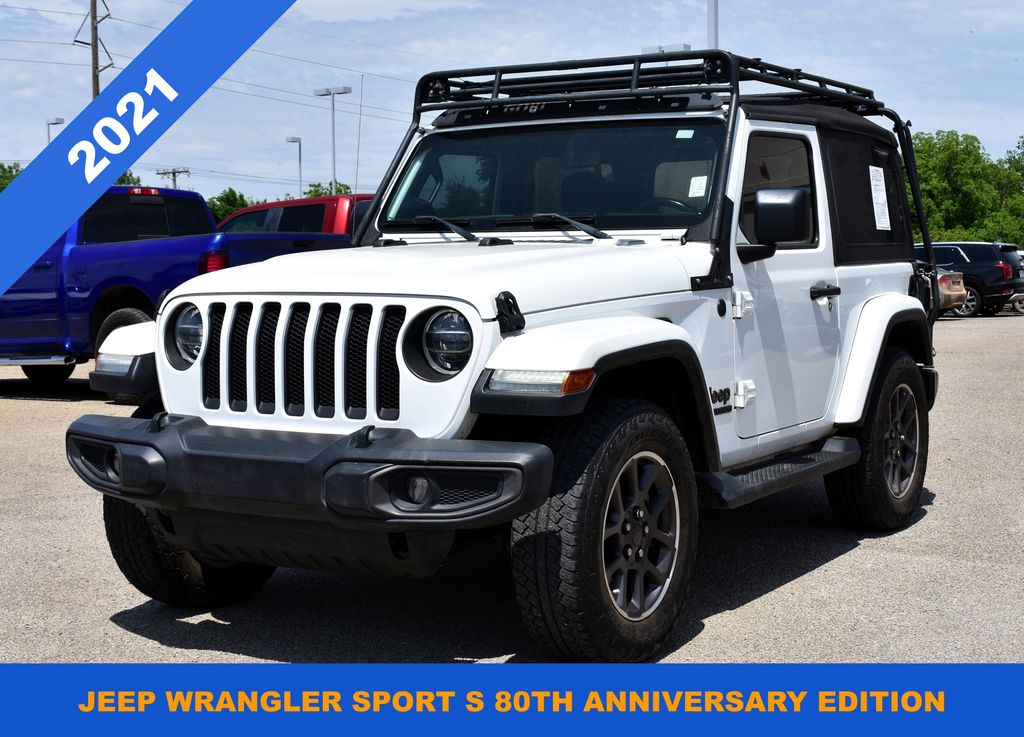Bright White Clearcoat 2021 Jeep Wrangler Sport S 4WD SUV / Crossover Four-Wheel Drive 8-Speed Automatic