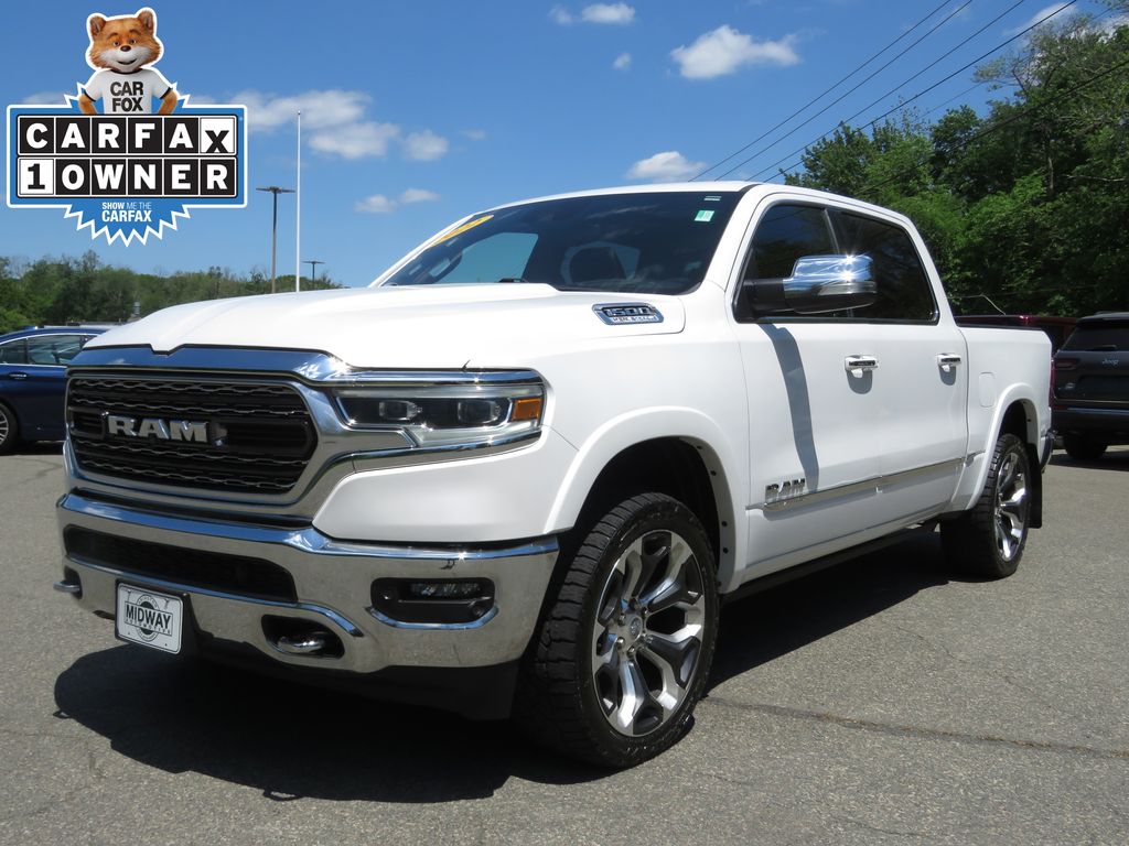 Ivory White Tri-Coat Pearlcoat 2022 RAM 1500 Pickup Truck Four-Wheel Drive 8-Speed Automatic
